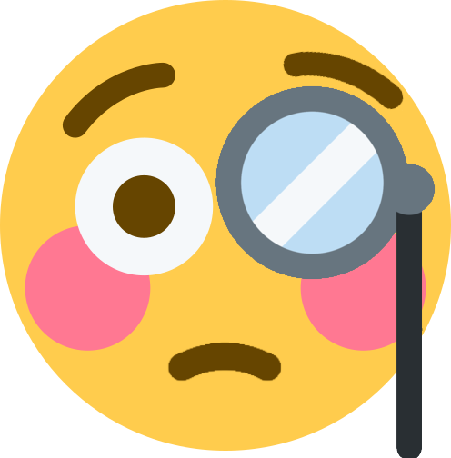 flushed_Monocle emote for Discord