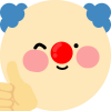 Cute_clown emote for Discord