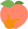peach_think emote for Discord