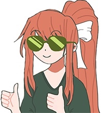 MonikaCool emote for Discord