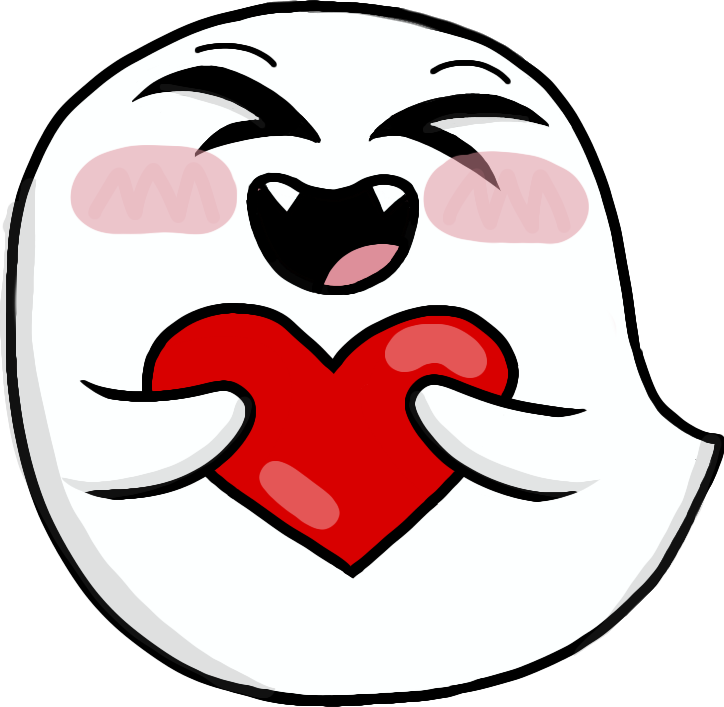 BooHeart emote for Discord