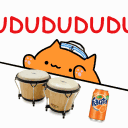 fanta_dududu_bongo_cat emote for Discord