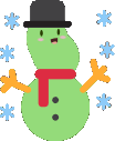 snowman_bean emote for Discord