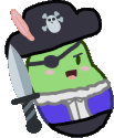bean_pirate emote for Discord
