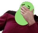 facepalm_bean emote for Discord