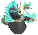 swagicorn_bean emote for Discord