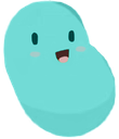 cyan_bean emote for Discord