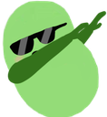 bean_dab emote for Discord