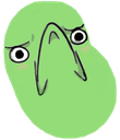 bean_frown emote for Discord