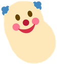 clown_bean emote for Discord