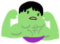 hulk_bean emote for Discord