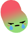 bean_angry_cry emote for Discord