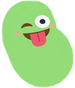 crazy_tongue_wink_bean emote for Discord
