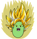 super_saiyan_bean emote for Discord