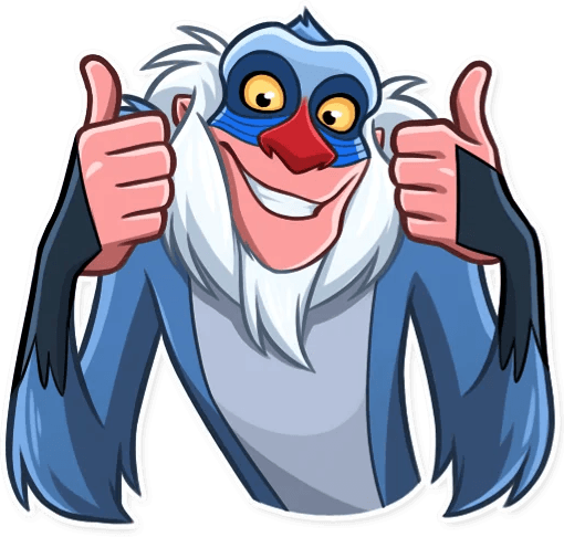 Rafiki_thumbsup emote for Discord