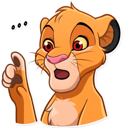 simba_oh emote for Discord
