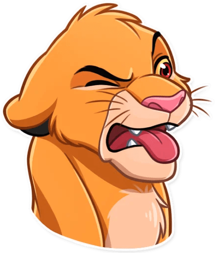 simba_disgust emote for Discord