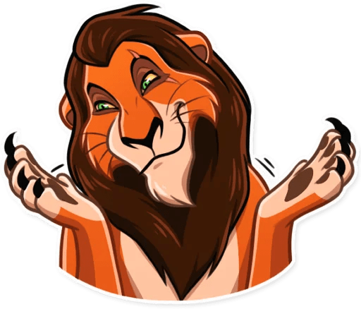 Scar_Shrug emote for Discord