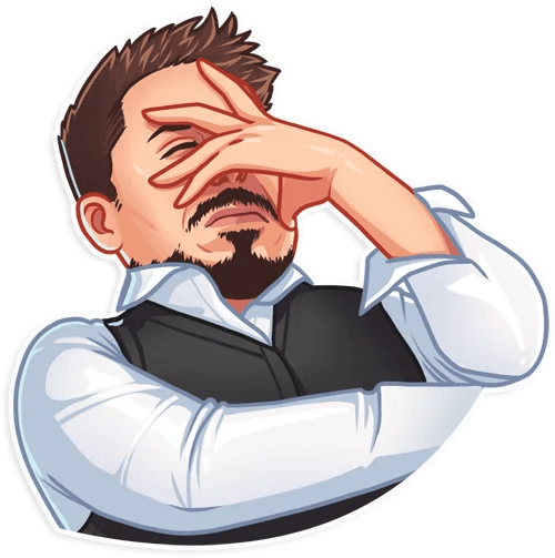 tonystark_facepalm emote for Discord