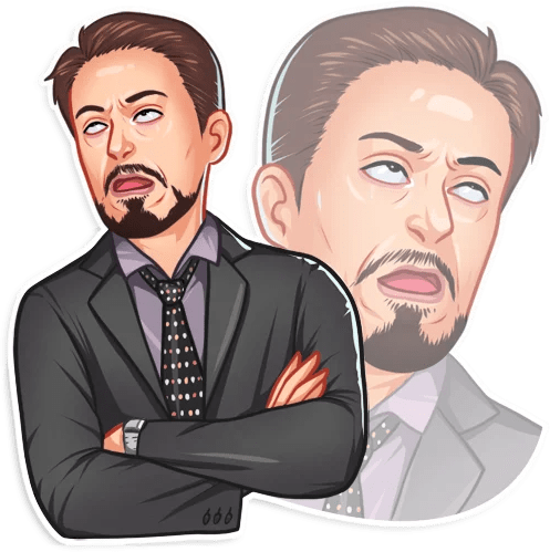 tonystark_smh emote for Discord