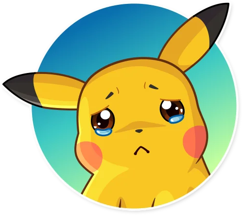 pikachu_sad2 emote for Discord