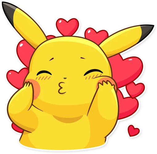 pikachu_love emote for Discord