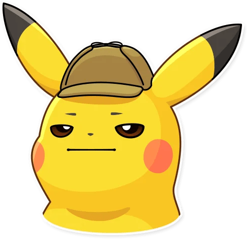 detective_pika emote for Discord