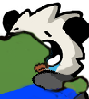 Hug_Pepe_Panda emote for Discord