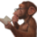 Monkey_Reading emote for Discord