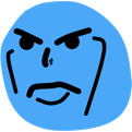 AnimeFaceBlueBlob emote for Discord