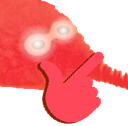 WormAngryThink emote for Discord