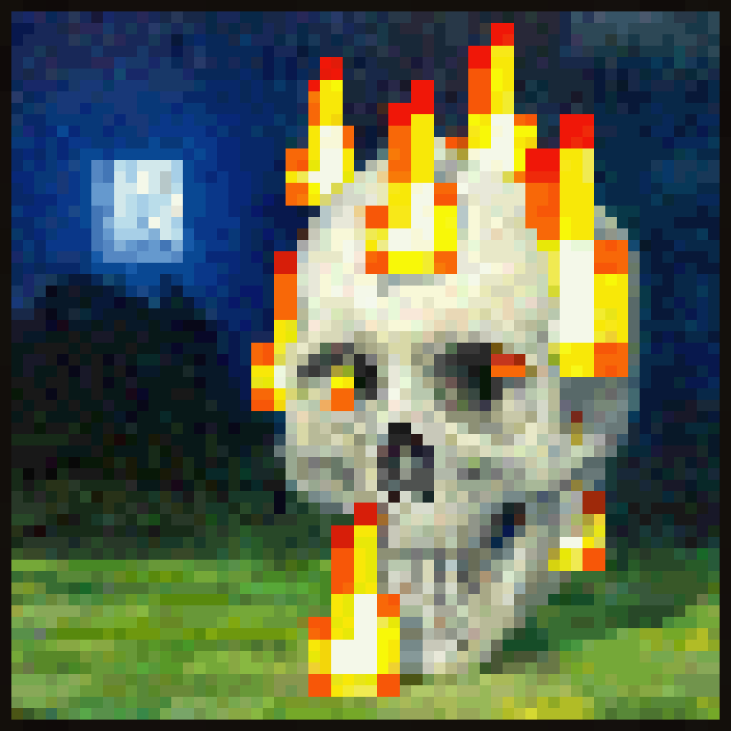 burningskull static emote