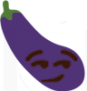 Eggplant_Smirk emote for Discord