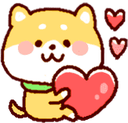 shibaheart emote for Discord