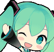 miku_waving emote for Discord