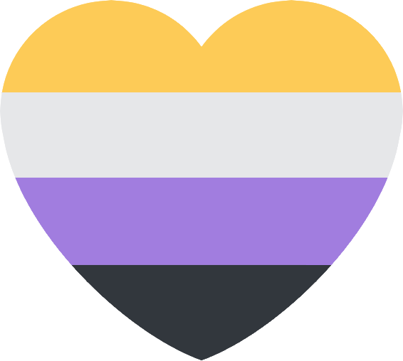 nonbinary_pride_heart emote for Discord