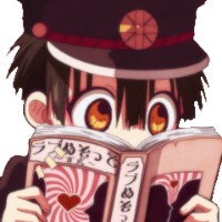 hanako_read emote for Discord