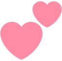 pink_two_hearts emote for Discord
