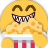 popcorn_drama_shark emote for Discord