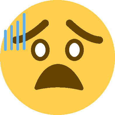 terrified emote for Discord