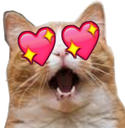 CatHeartEyes emote for Discord