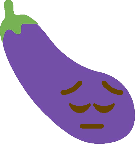 pensiveeggplant emote for Discord