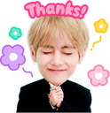 taebtsthanks emote for Discord