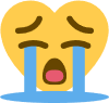 crying_yellow_heart emote for Discord
