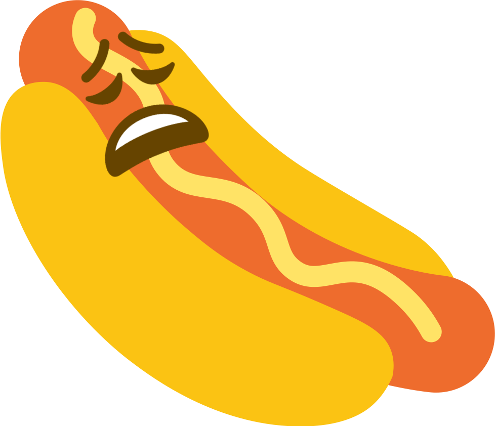 hotdogweary emote for Discord