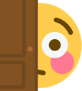 FlushedPeek emote for Discord