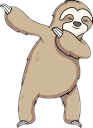 SlothDab static emote