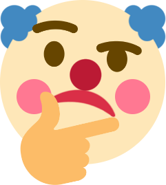 thinking_clown emote for Discord