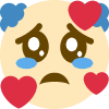 sad_clown_hearts emote for Discord