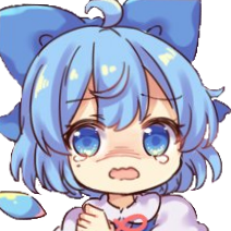 CirnoScared emote for Discord